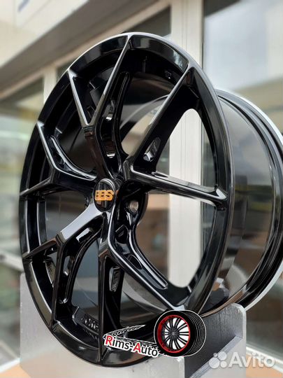 Литые диски реплика BBS r19 5x108 черный глянец