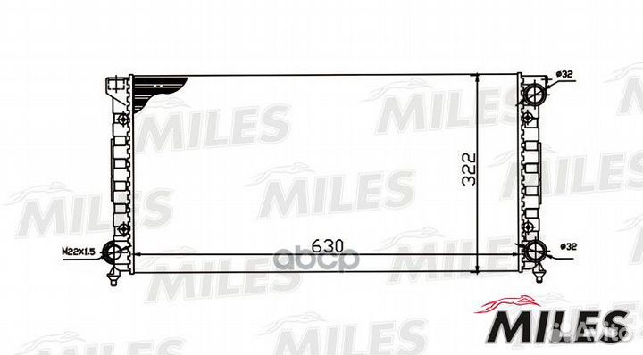 Радиатор VW passat 1.8/2.0/1.9TD 90-98 acrm127
