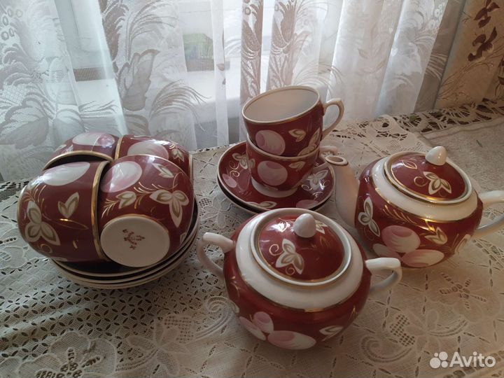 Чайный сервиз вербилки СССР