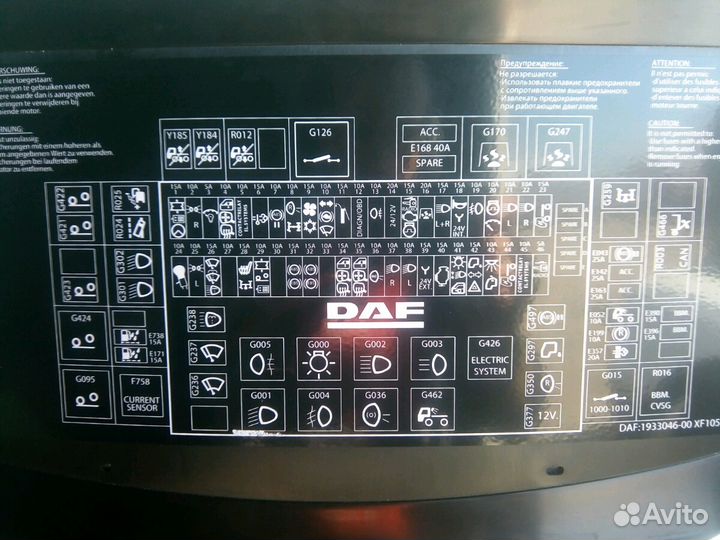 Диагностика Электрика DAF даф