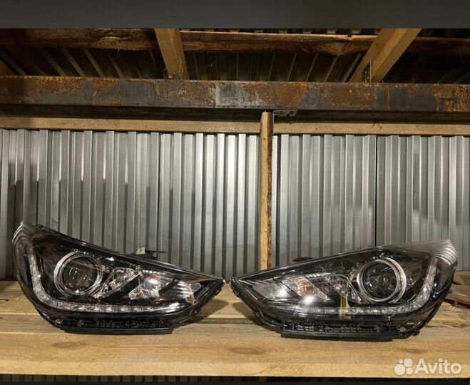 Фары хундай солярис 2 линзовые