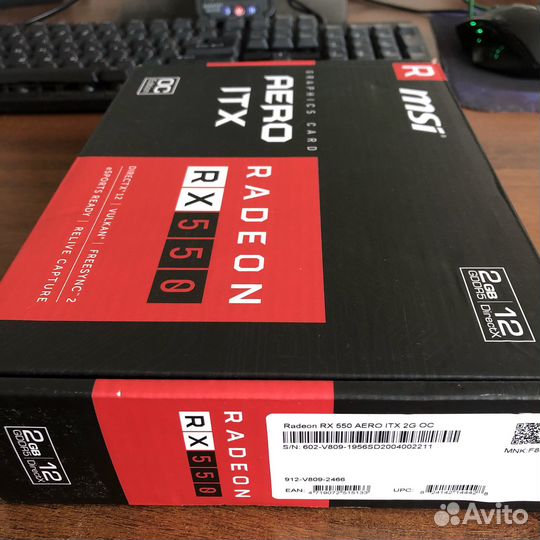 Видеокарта rx550 2gb