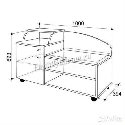 Тумба для прихожей Хит