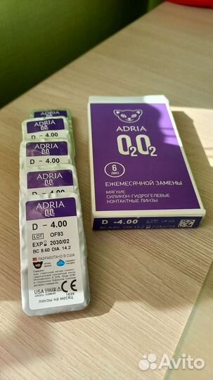 Линзы контактные месячной замены