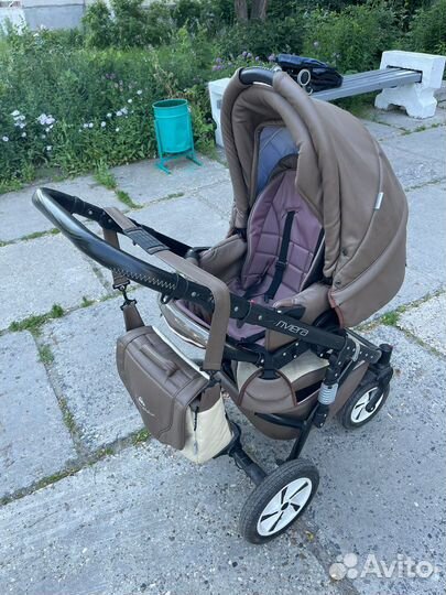 Коляска 2 в 1 Carretto Riviera экокожа