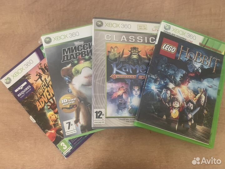 Лот игр на xbox 360, kinect