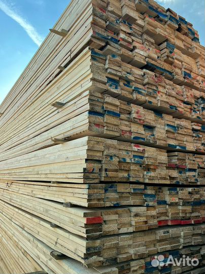 Доска обрезная 25х100х6000мм от производителя