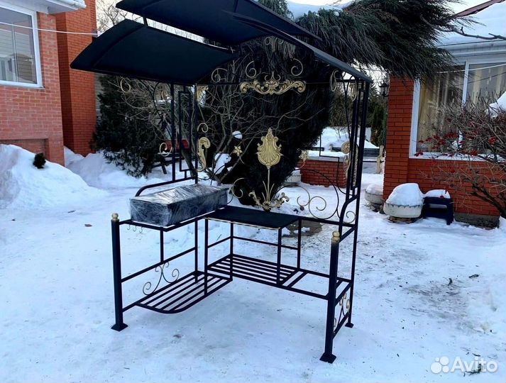 Мангал с печью