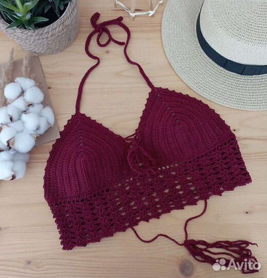 Вязаный топ