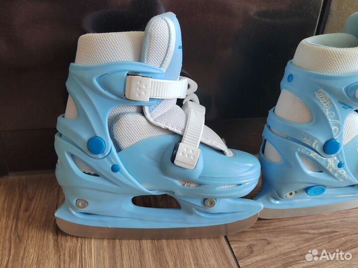 Коньки раздвижные 30-33 размер бу