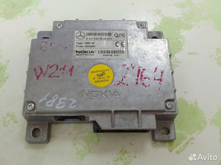 Блок управления телефоном Mercedes Benz E-Class W2