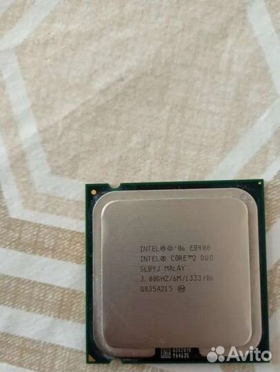 Intel Core 2 Duo E8400 LGA775, 2 x 3000 мгц
