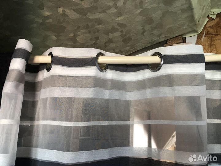 Тюль на люверсах бу