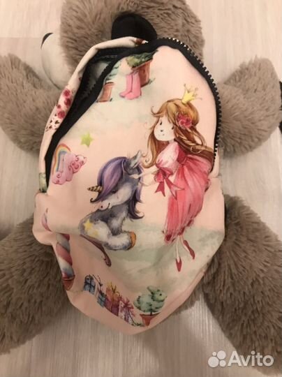 Мишка рюкзак новый