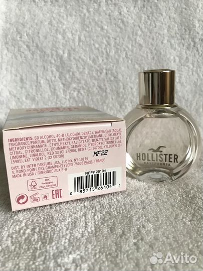Новый парфюм Hollister California Wave. USA. 30 ml