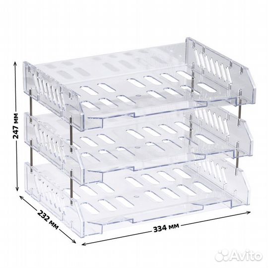 Лоток для бумаг горизонтальный стамм 