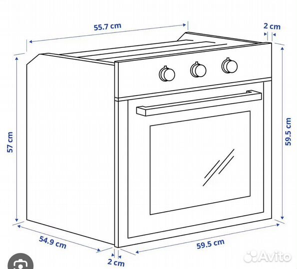Духовой шкаф IKEA новый