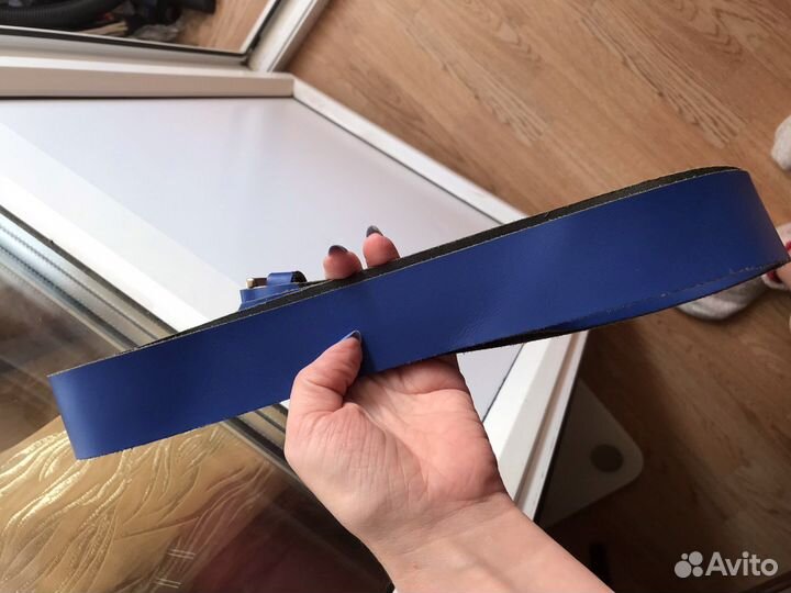 Ремень женский кожаный L