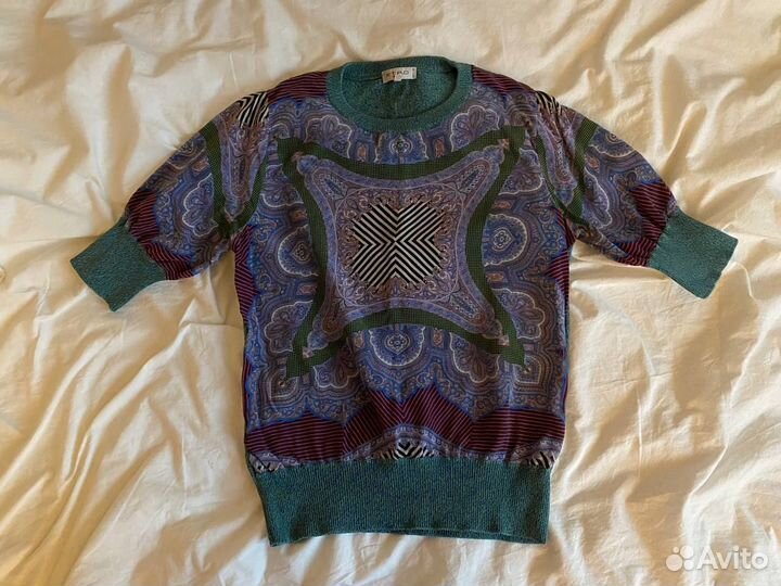 Etro шелк хлопок 44 размер