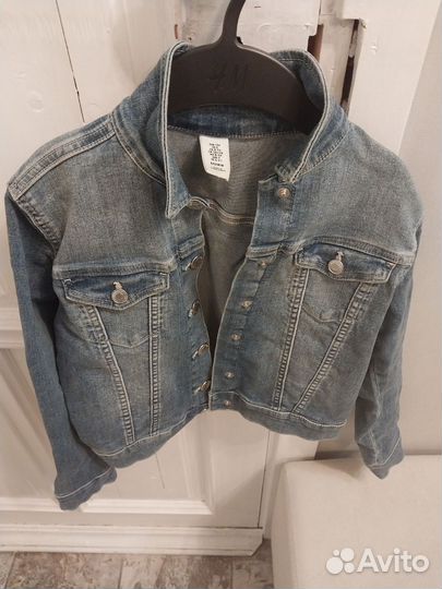 Джинсовая куртка детская 134