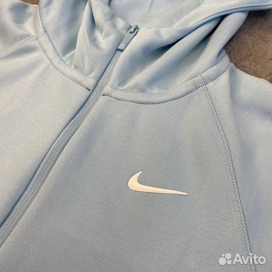 Зип худи Nocta Nike tech голубого цвета