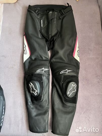 Мотобрюки женские кожаные alpinestars