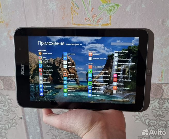 Планшет Acer на Windows 8 /рабочий