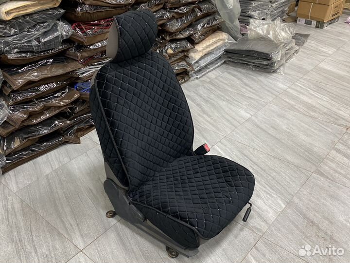 Накидки на автомобильные сидения Велюр ромб