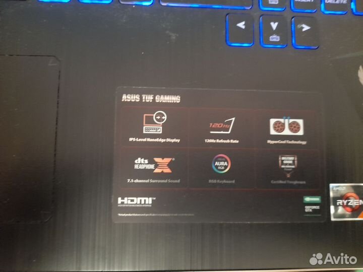 Игровой ноутбук asus tuf gaming fx705dt