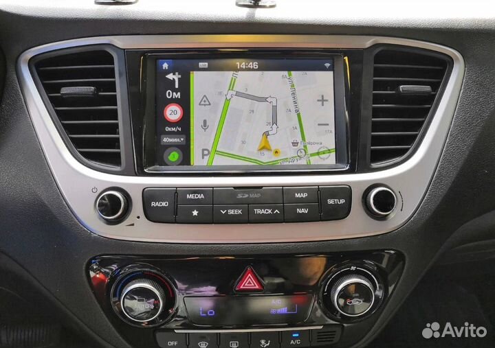 Штатная магнитола на hyundai solaris 2017