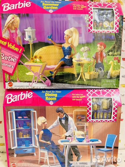 Барби 90 х Набор Dining Room Summer Garden Mattel