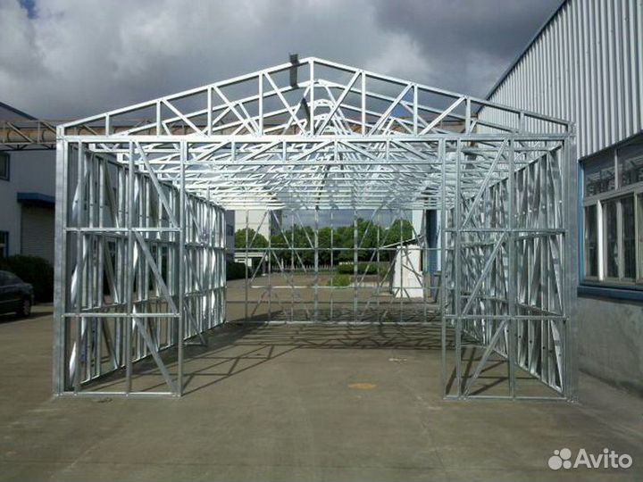 Каркас ангара арочного,ангар 10Х5Х60