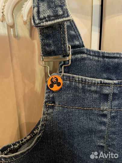 Джинсовый комбинезон для малыша 74 80