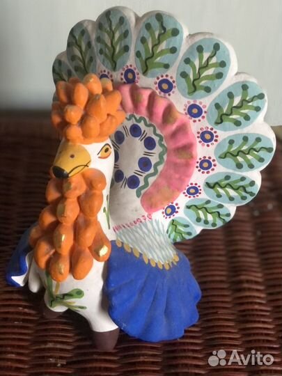 Статуэтка индюки Дымковская винтаж 90е годы