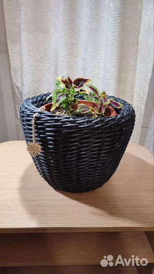 Кашпо Плетёное Ротанг