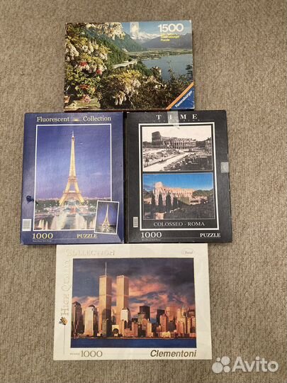 Пазлы 3+1 коробки набором