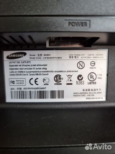 Монитор Samsung SyncMaster 953BW