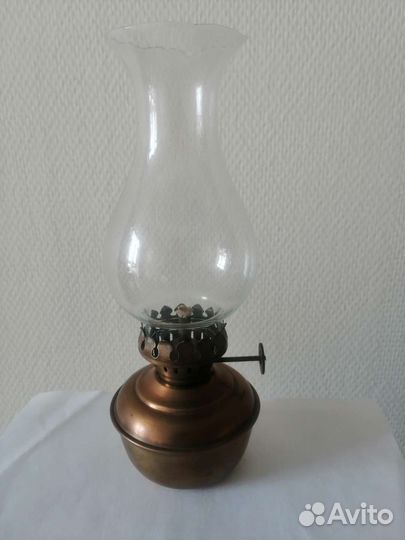 Керосиновая лампа латунь