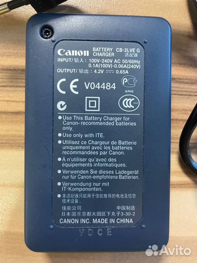 Аккумулятор зарядка на фотоаппарат Canon