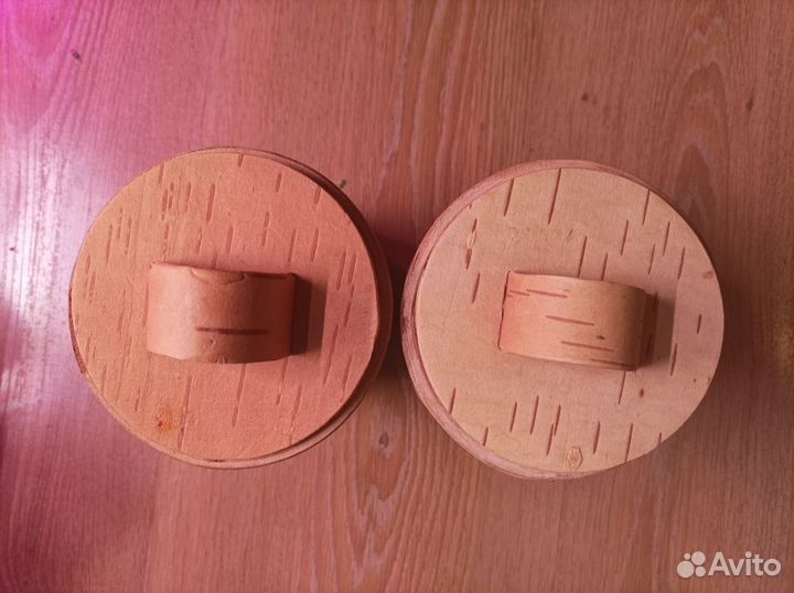 Туесок/емкость береста с крышкой