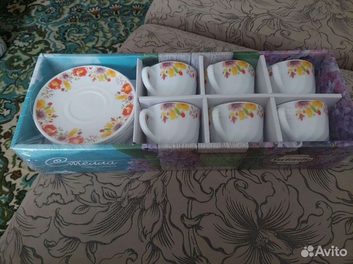 Чайный сервиз фарфоровый новый