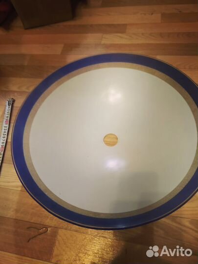 Плафон огромный белый стеклянный 50 см новый