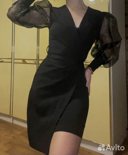 Платье женское 42 44 черное вечернее