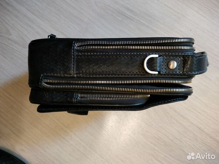 Сумка мужская натуральная кожа бу