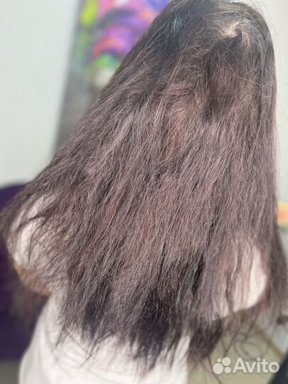 Кератиновое выпрямление волос
