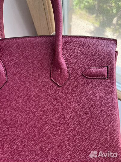 Сумка hermes birkin 30 rouge togo
