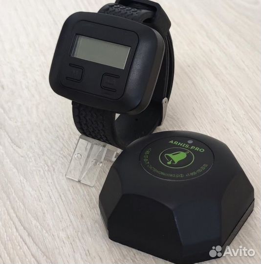 Кнопка вызова официанта Бургер и часы пейджер