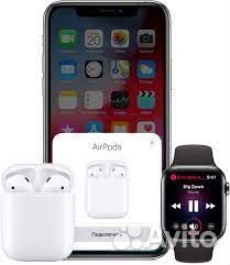 Apple watch 8 + Apple Airpods 2 + чехол