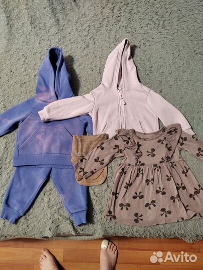 Детские вещи на девочку пакетом 86 92