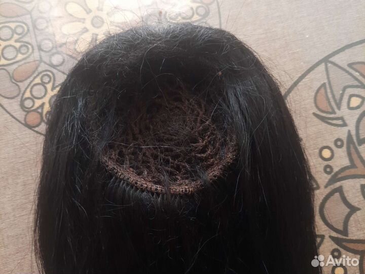 Хвост из натуральных волос
